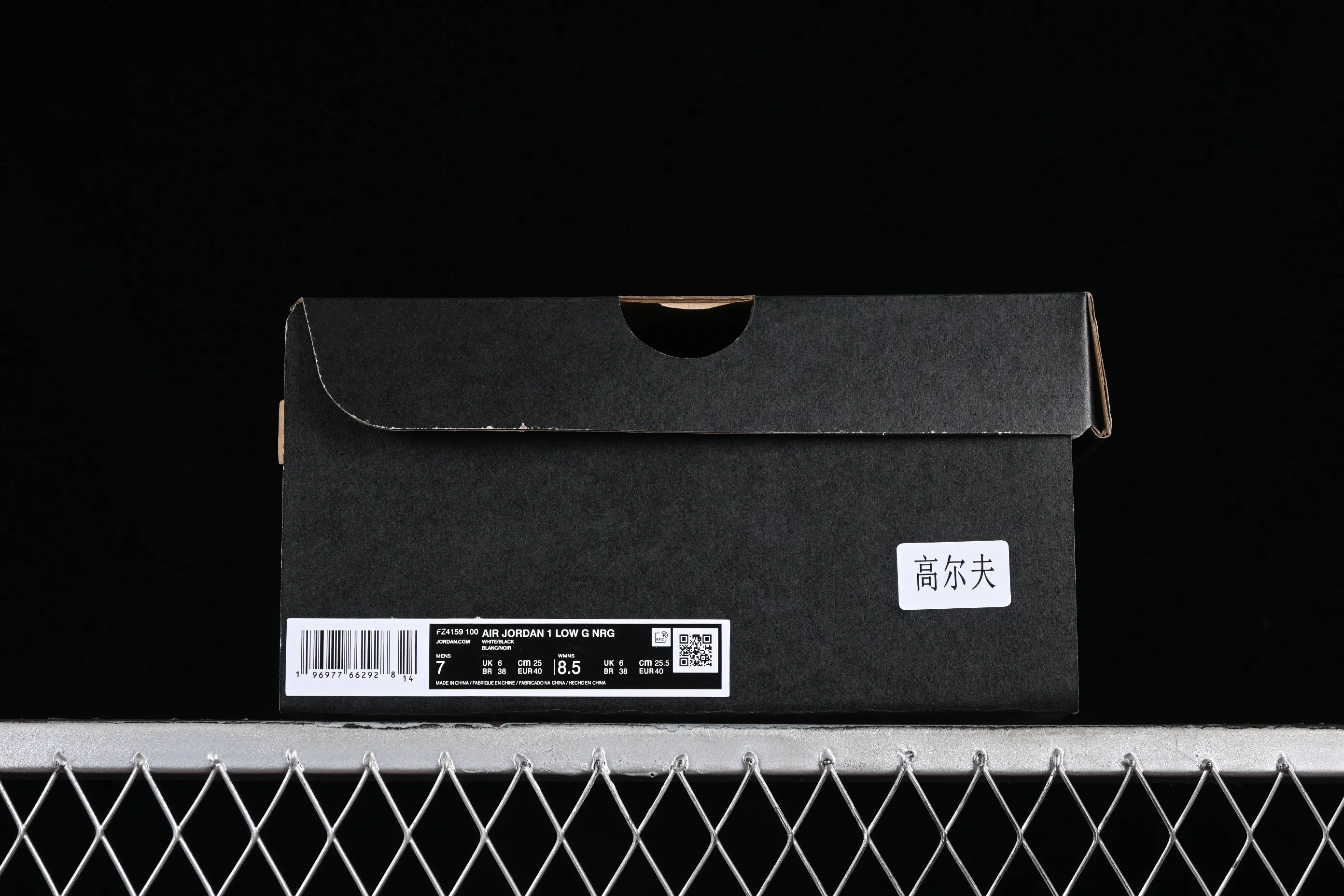 All categories Air Jordan Jordan series basketball shoes Air Jordan 1 Low G version pure original Air Jordan 1 Low Golf AJ1 Joe 1 new golf version laser patent leather black double hook FZ4159-100